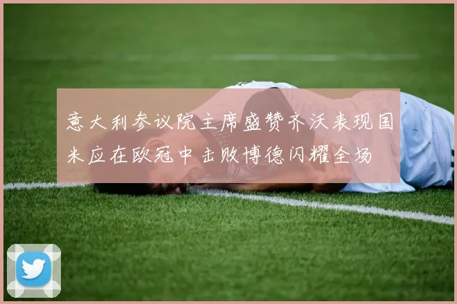 意大利参议院主席盛赞齐沃表现国米应在欧冠中击败博德闪耀全场